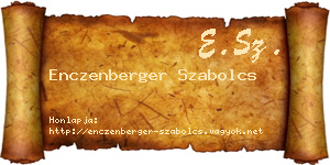 Enczenberger Szabolcs névjegykártya